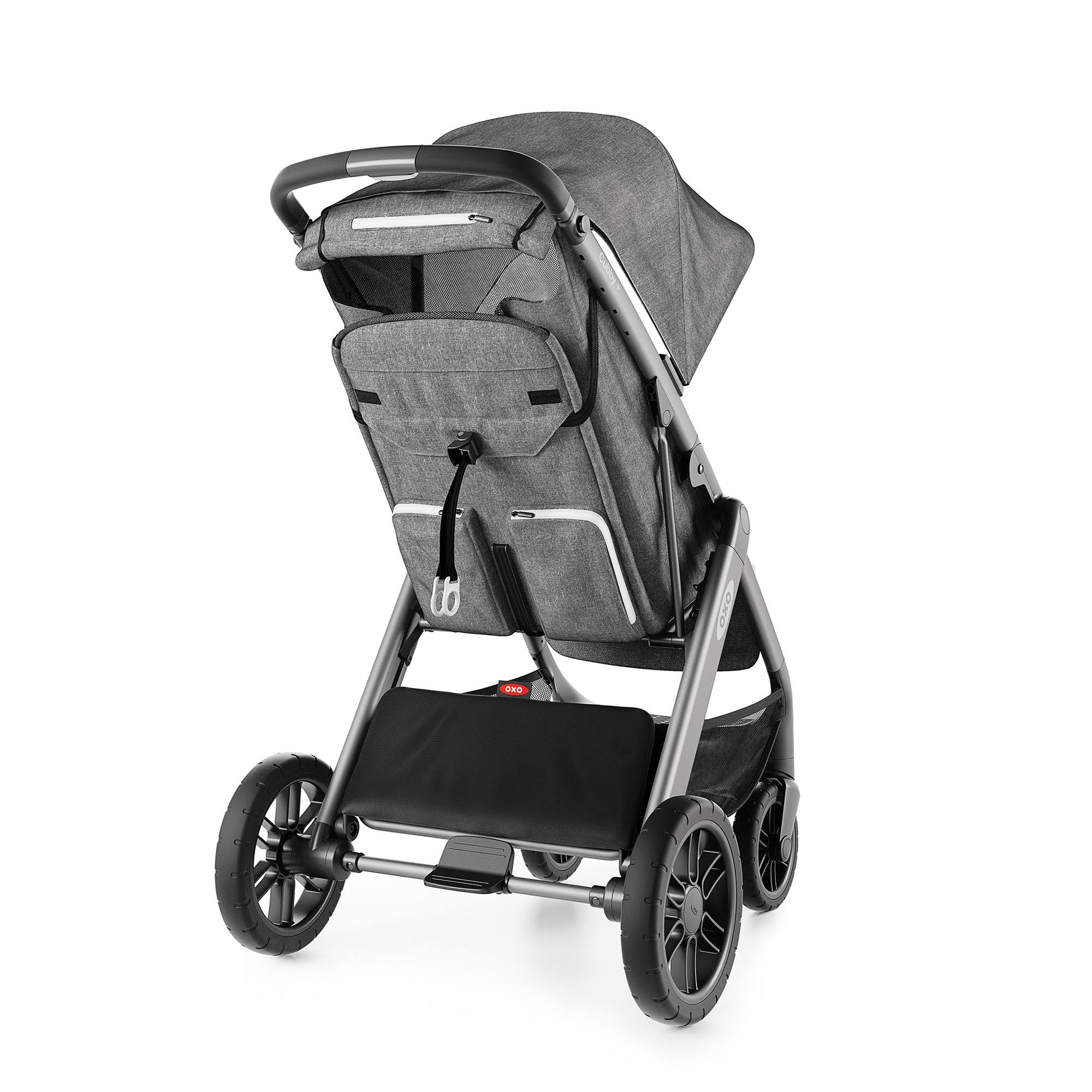 OXO Tot Cubby Plus Stroller Heather Gray KWEM7 GGY68 68.11